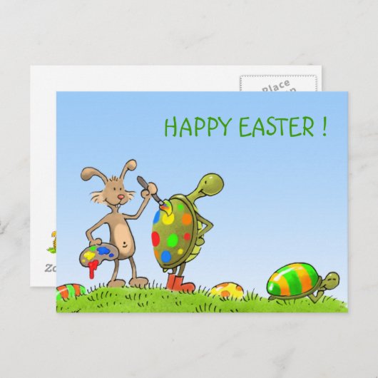 アーティストのバニー葉書 シーズンポストカード (正面/裏面)