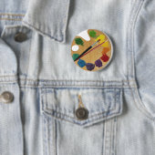 アーティストのパレットカラーホイール 缶バッジ (インサイチュ)