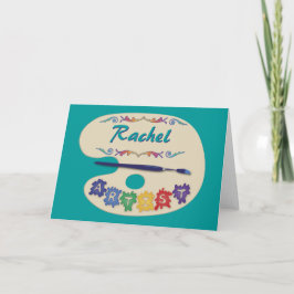 アーティストのパレット カード