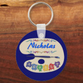 アーティストのパレット キーホルダー (正面)