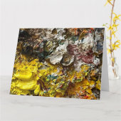 アーティストのパレット#1 カード (黄色い花)