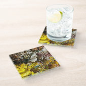 アーティストのパレット#1 ガラスコースター (アングル)