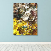 アーティストのパレット#1 キャンバスプリント (インサイチュ (ウッドフロア))