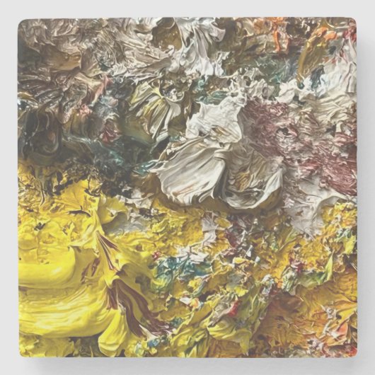 アーティストのパレット#1 ストーンコースター (正面)