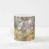 アーティストのパレット#1 フロストグラスマグカップ (正面左)