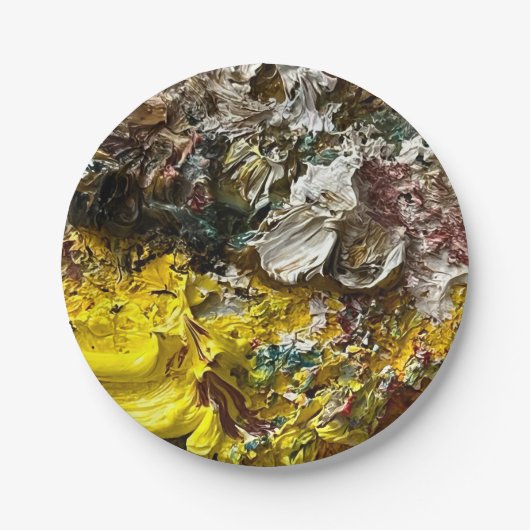 アーティストのパレット#1 ペーパープレート (正面)