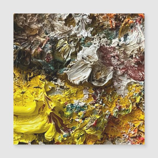 アーティストのパレット#1 マグネット招待状 (正面)