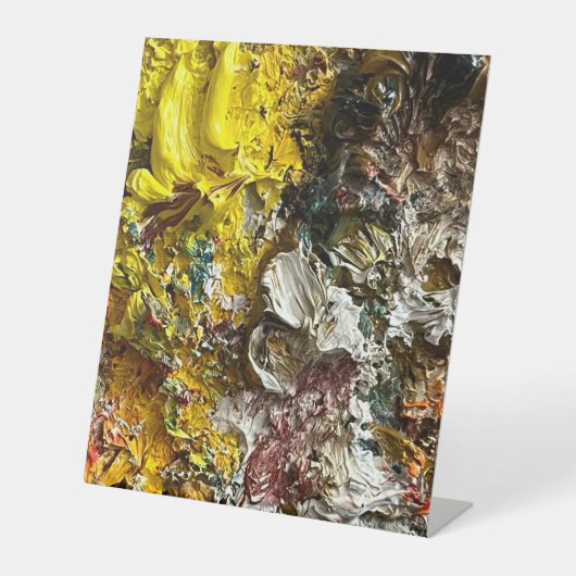 アーティストのパレット#1 台座サイン (正面)