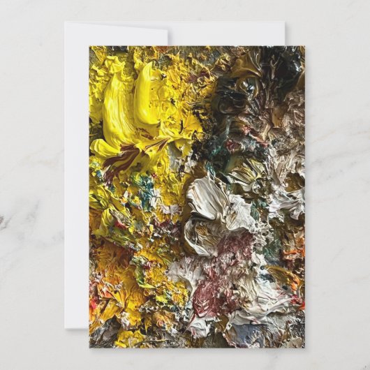 アーティストのパレット#1 招待状 (正面)