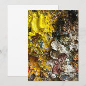 アーティストのパレット#1 招待状 (正面/裏面)