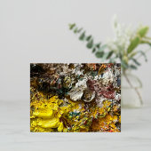 アーティストのパレット#1 箔シーズンポストカード (立ち正面)