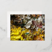 アーティストのパレット#1 箔シーズンポストカード (正面/裏面)