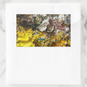 アーティストのパレット#1 長方形シール (バッグ)