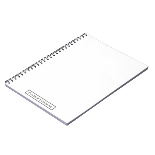 アーティストのパーソナライズされた石板 ノートブック (左側)