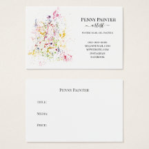 アーティストのビジネスとタイトルカード