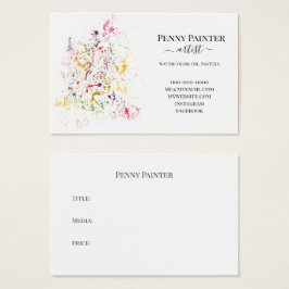 アーティストのビジネスとタイトルカード