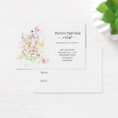 アーティストのビジネスとタイトルカード (デスク)