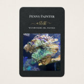 アーティストのビジネス連絡とプロファイルカード (正面)