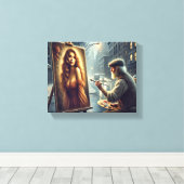 アーティストのビジョン：人生に美しいをもたらす キャンバスプリント (インサイチュ (ウッドフロア))