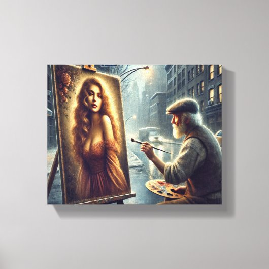 アーティストのビジョン：人生に美しいをもたらす キャンバスプリント (正面)