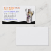 アーティストのプロファイルカード名刺 名刺 (正面/裏面)