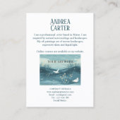 アーティストのペインター・プロモーション 名刺 (裏面)