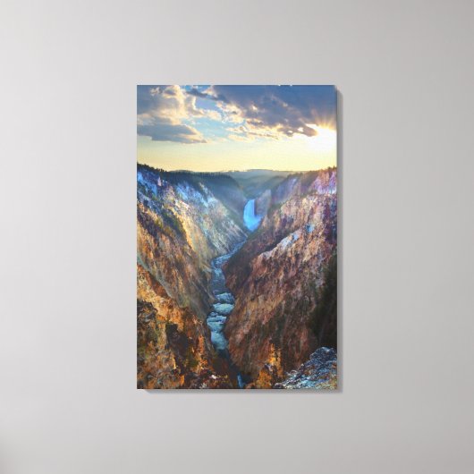 アーティストのポイントから下位滝 キャンバスプリント (正面)