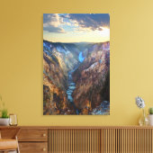 アーティストのポイントから下位滝 キャンバスプリント (インサイチュ (リビング))