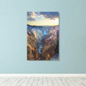 アーティストのポイントから下位滝 キャンバスプリント (インサイチュ (ウッドフロア))