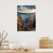 アーティストのポイントから下位滝 ポスター (キッチン)