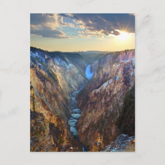 アーティストのポイントから下位滝 ポストカード (正面)