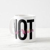 アーティストのユーモア、コーヒーは水絵を描ではないおもしろい コーヒーマグカップ (正面左)