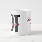 アーティストのユーモア、コーヒーは水絵を描ではないおもしろい ジャンボコーヒーマグカップ (正面)