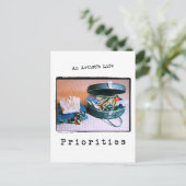 アーティストの人生：優先順位 ポストカード (スタンド正面)