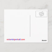 アーティストの人生：優先順位 ポストカード (裏面)