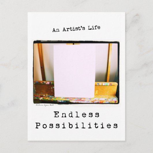 アーティストの人生:無限の可能性 ポストカード (正面)