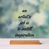 アーティストの仕事のアクリルの看板 アクリルサイン (ニュートラル)