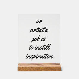 アーティストの仕事のアクリルの看板 アクリルサイン