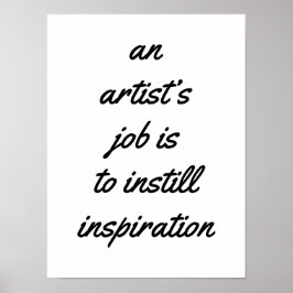 アーティストの仕事のポスター ポスター
