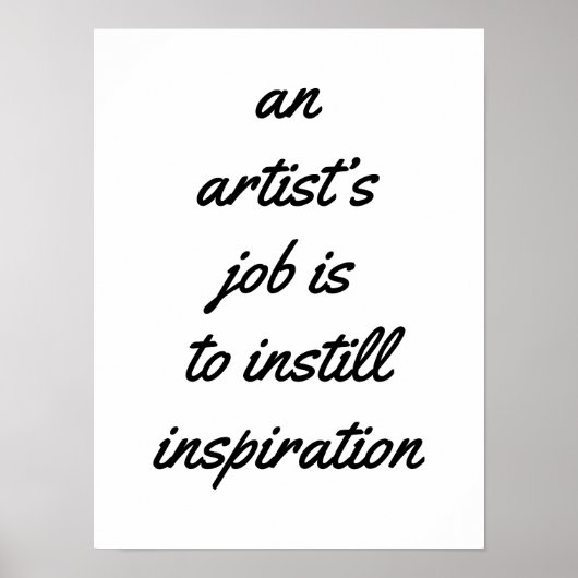 アーティストの仕事のポスター ポスター (正面)