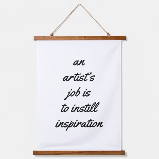 アーティストの仕事の木材を壁に貼ったタペストリー 吊り下げ型タペストリー (正面)