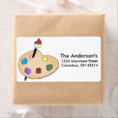 アーティストの口蓋差出人住所ラベル ラベル (インサイチュ)