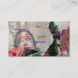 アーティストの名刺-カスタマイズ可能 名刺