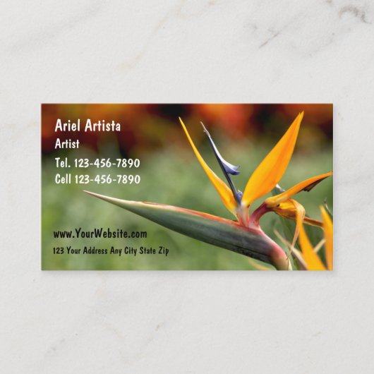 アーティストの名刺 名刺 (正面)