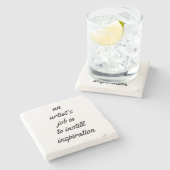 アーティストの大理石のコースター ストーンコースター (横)