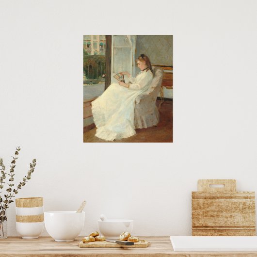 アーティストの妹の窓で,ベルザモリソットファインアート ポスター (キッチン)