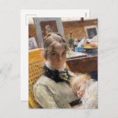 アーティストの妻とその娘ラーソン シーズンポストカード (正面/裏面)