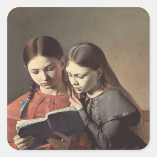 アーティストの姉妹シグネとヘンリエット スクエアシール (正面)