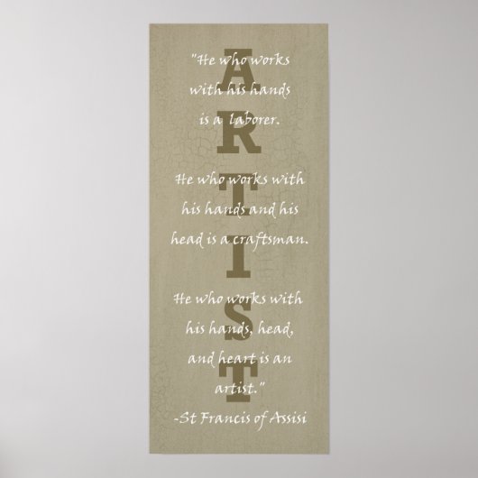 アーティストの定義 ポスター (正面)