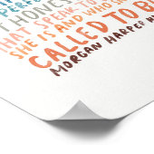 アーティストの引用文を促す ポスター (角)